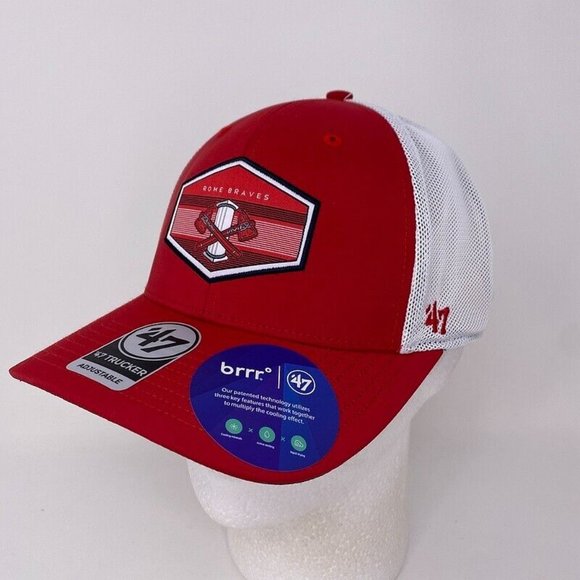 Rome Braves Atlanta Burgess Trucker Hat Snapback MILB Minor Lg Baseball MLB - Picture 5 of 8